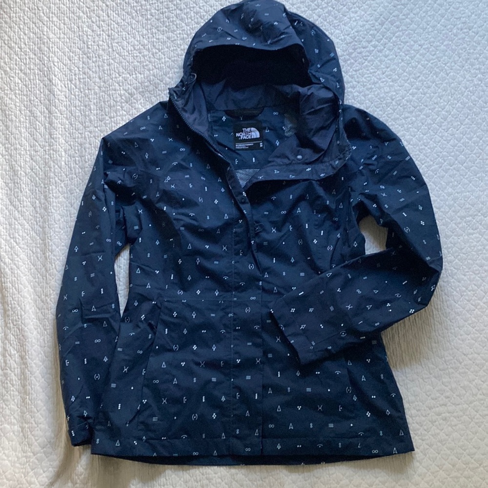 The North Face Venture Packable Wrinkle Proof Women’s Blue Rain Coat Jacket M
